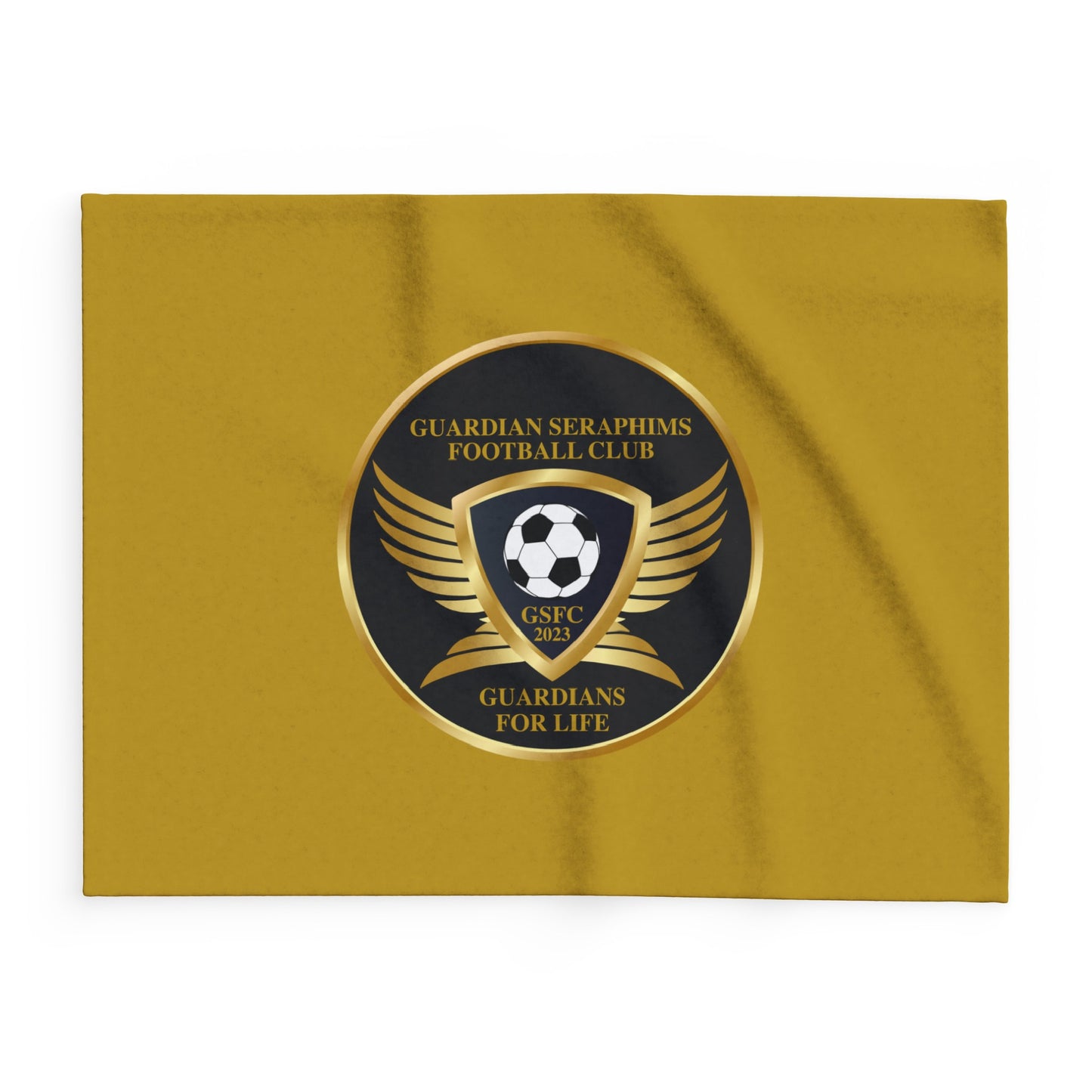 Arctic Fleece Blanket 3 Sizes, Guardian Seraphims FC Stadium Blankets, made for Graffeetti Footwear Co.