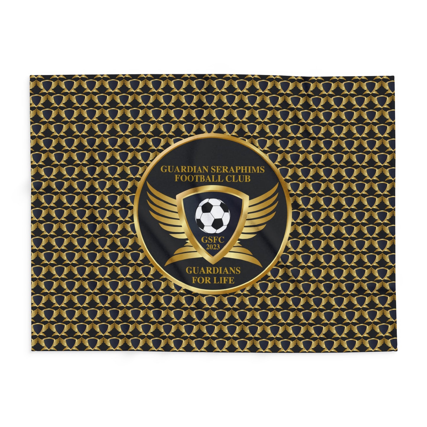 Arctic Fleece Blanket 3 Sizes, Guardian Seraphims FC Stadium Blankets, made for Graffeetti Footwear Co.