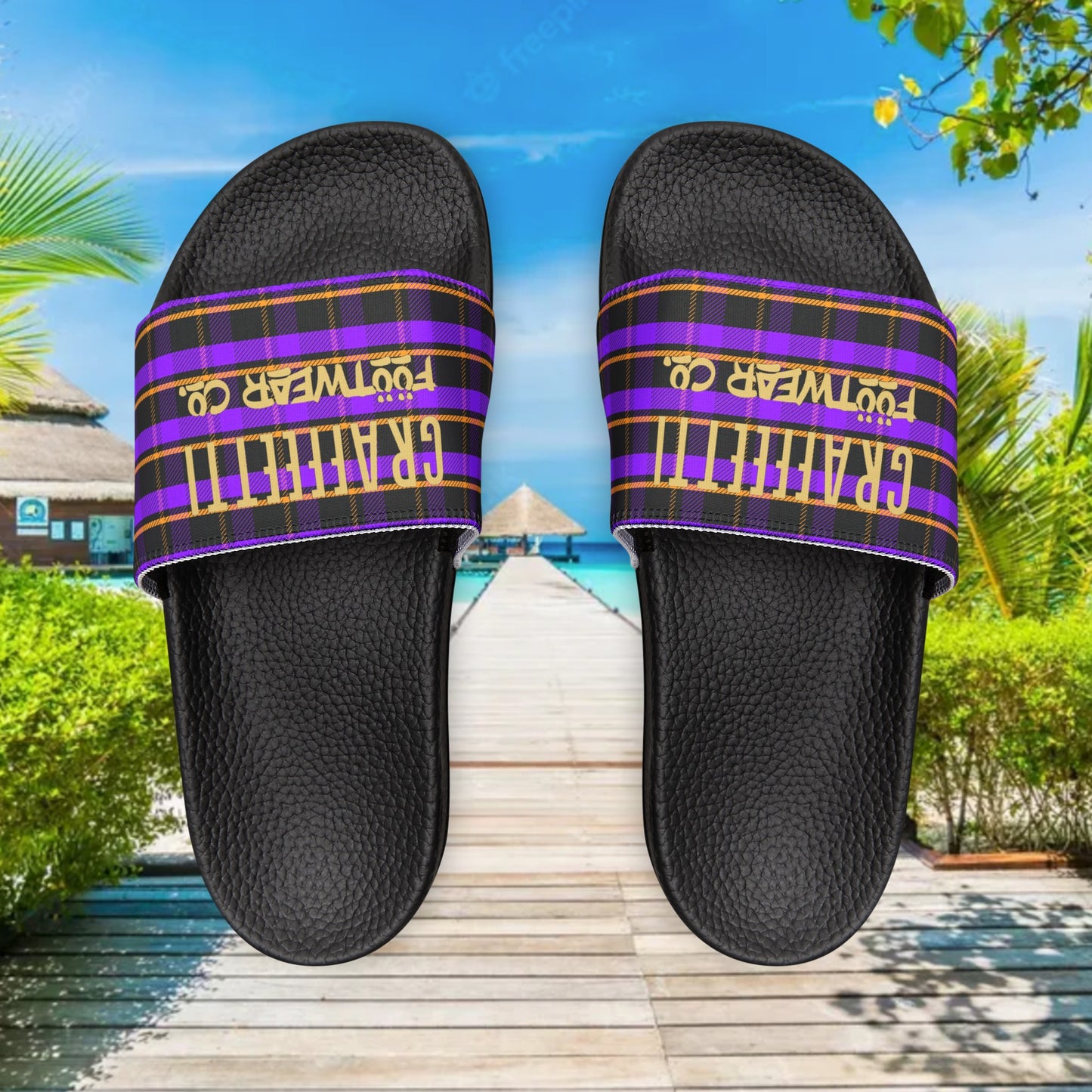 Unisex Flip Flop, Sandal Slides made by Graffeetti Footwear Co.