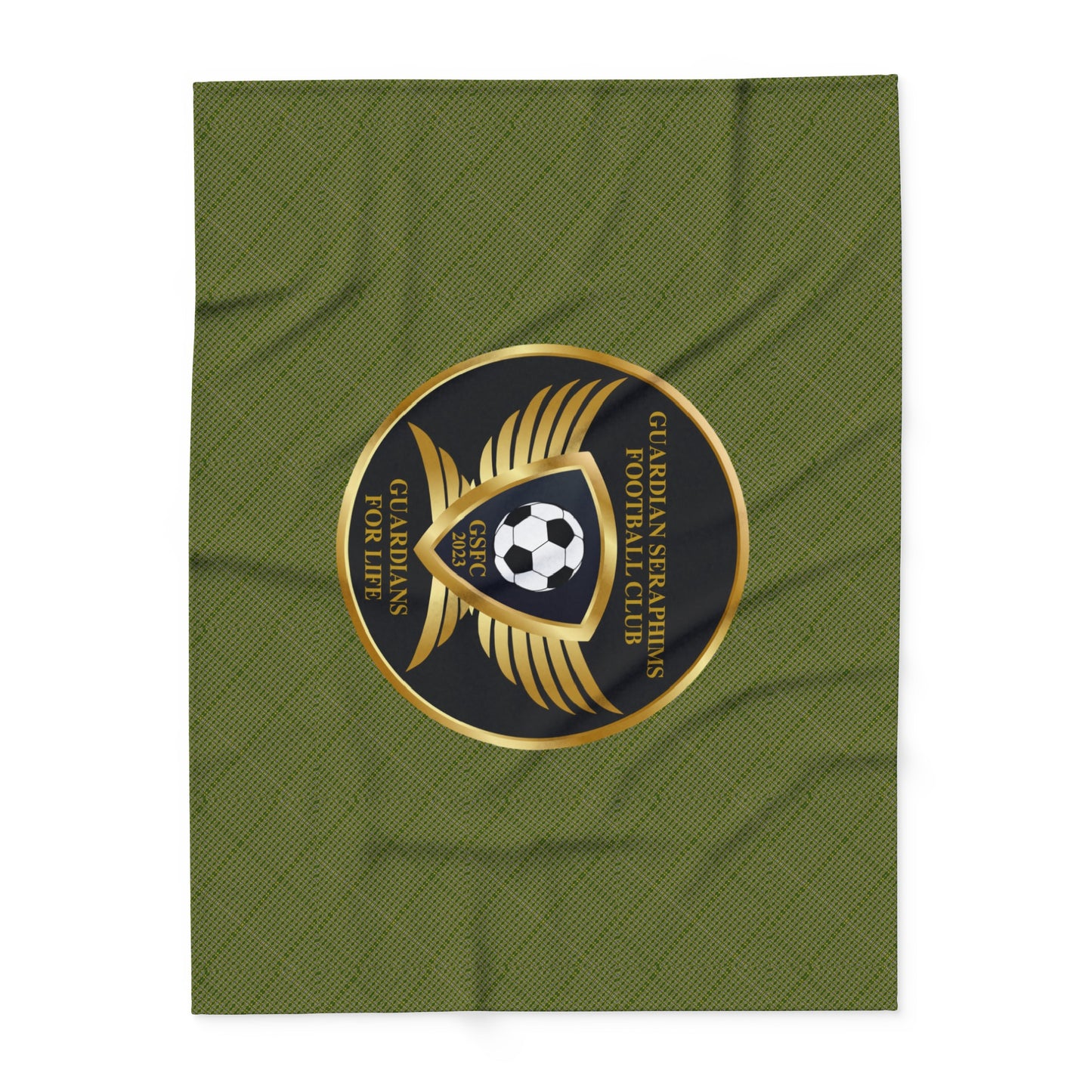 Arctic Fleece Blanket 3 Sizes, Guardian seraphims FC Stadium Blankets, made for Graffeetti Footwear Co.