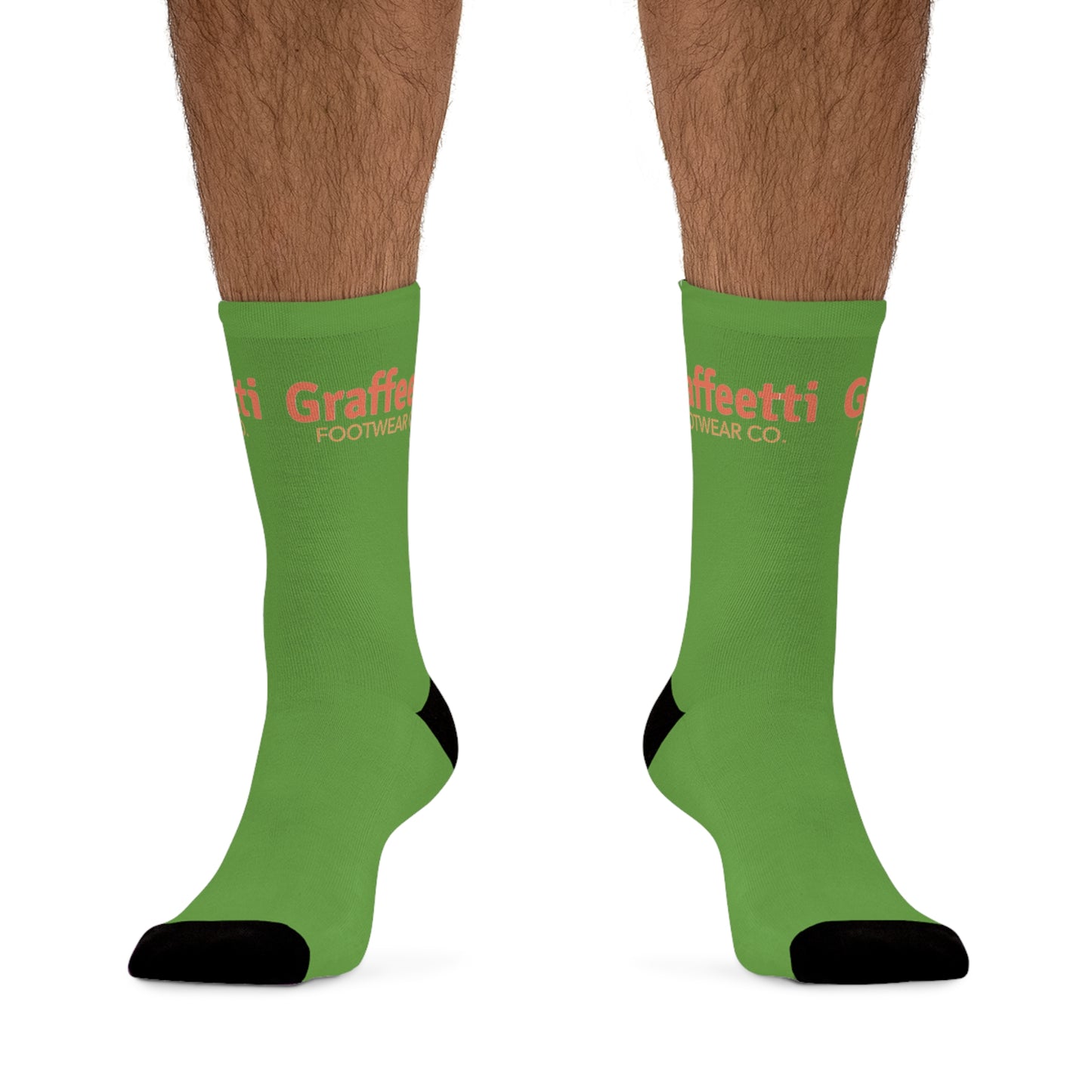 Socks, Recycled Poly Socks, by Graffeetti Footwear Signature Mid Size Compression Socks, Universal Gender., FREE SHIPPING, ECO-Friendly Sock