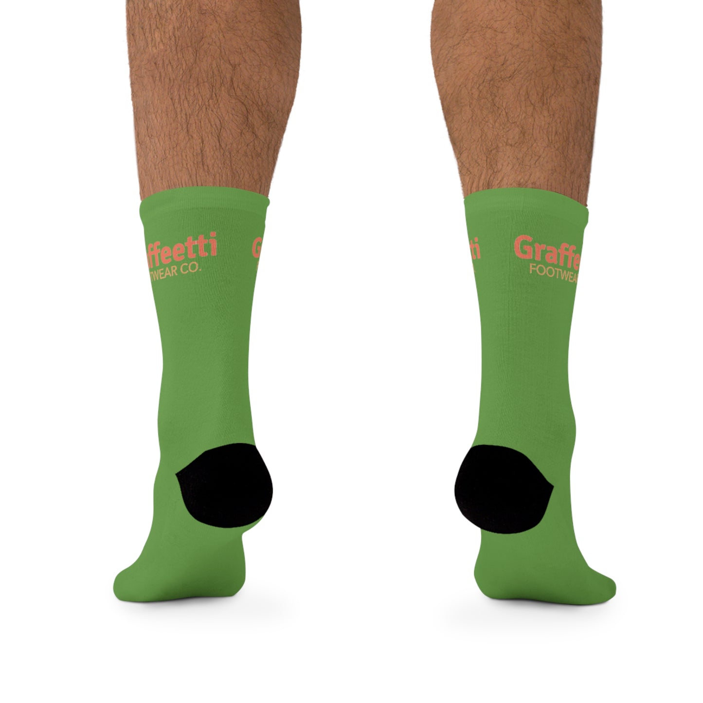 Socks, Recycled Poly Socks, by Graffeetti Footwear Signature Mid Size Compression Socks, Universal Gender., FREE SHIPPING, ECO-Friendly Sock